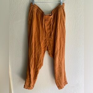 Linen blend pants